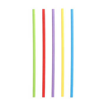 Sugrör av papper Ø 6 mm · 20 cm sorterade färger