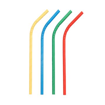 Sugrör Papper Ø 6 mm · 20 cm sorterade färger böjbart