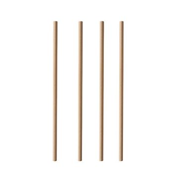 Sugrör av papper "pure" Ø 6 mm · 20 cm brun