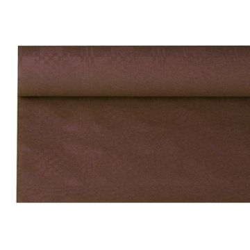 Pappersduk med damastprägling 6 m x 1,2 m brun