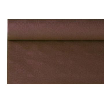 Pappersduk med damastprägling 8 m x 1,2 m brun