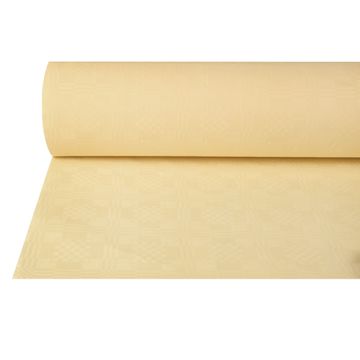 Pappersduk med damastprägling 50 m x 1 m creme