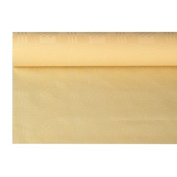 Pappersduk med damastprägling 6 m x 1,2 m creme