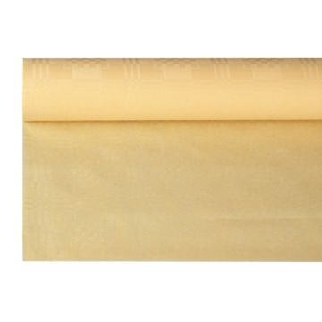 Pappersduk med damastprägling 8 m x 1,2 m creme