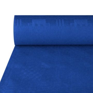 Pappersduk med damastprägling 50 m x 1 m mörkblå