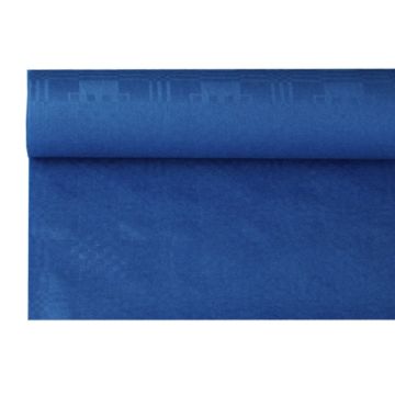 Pappersduk med damastprägling 8 m x 1,2 m mörkblå