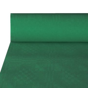 Pappersduk med damastprägling 50 m x 1 m mörkgrön