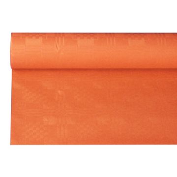 Pappersduk med damastprägling 6 m x 1,2 m nektarin
