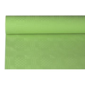 Pappersduk med damastprägling 8 m x 1,2 m olive