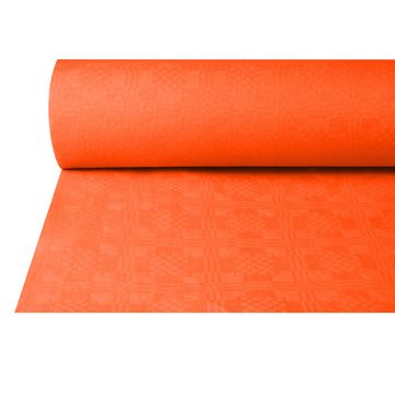 Pappersduk med damastprägling 50 m x 1 m terracotta