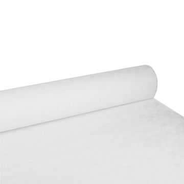 Pappersduk med damastprägling 100 m x 1,2 m vit
