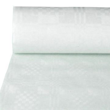 Pappersduk med damastprägling 100 m x 1 m vit