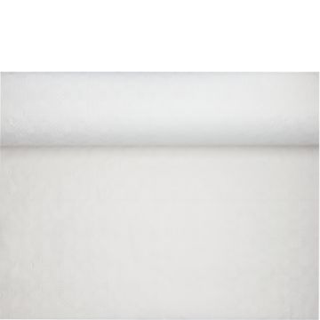 Pappersduk med damastprägling 100 m x 1 m vit