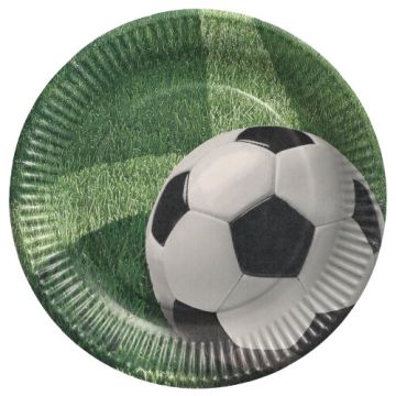 Tallrik, papper rund Ø 23 cm "Football"