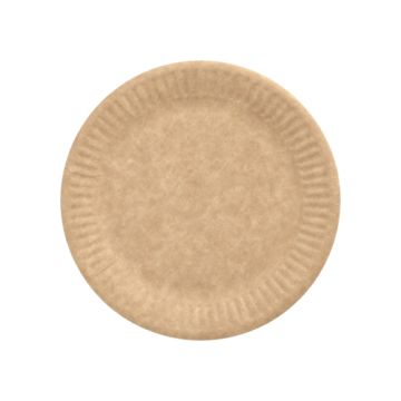 Tallrik, papper "pure" rund Ø 15 cm brun