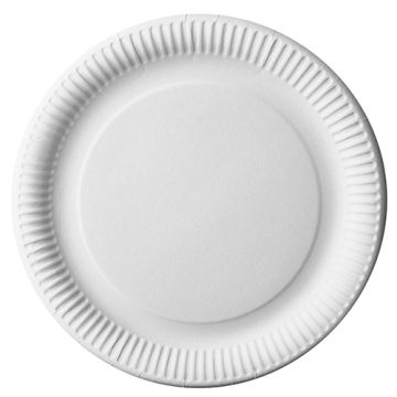 Tallrik, papper "pure" rund Ø 29 cm vit