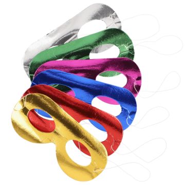 Ansiktsmask sorterade färger "metallic"