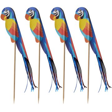 Partypinnar 18 cm "Parrot"