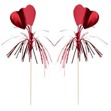 Partypinnar 22 cm röd "Amore"