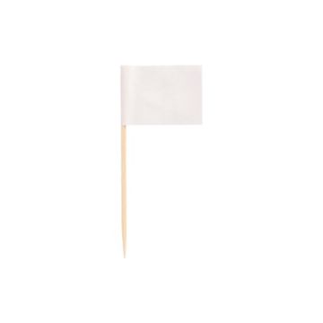 Partypinnar 8 cm vit