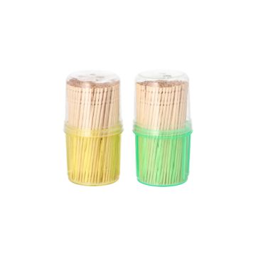 Partypinnar rund 6,5 cm svarvade, i dispenser