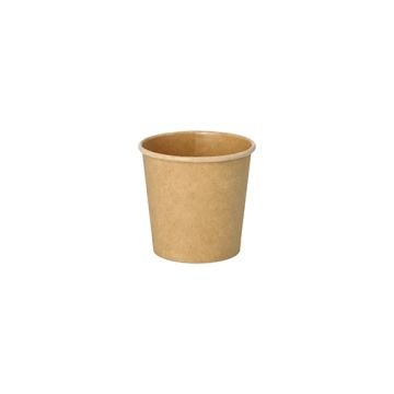 Portionsbägare, papper 90 ml Ø 6 cm · 5,8 cm brun "100% Fair"