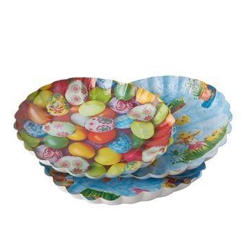 Tallrik, papper rund Ø 23 cm · 2,5 cm påsk sorterat
