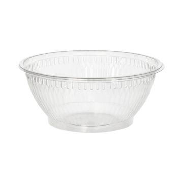 Salladsskål, R-PET rund 1 l Ø 18 cm · 7,5 cm glasklar