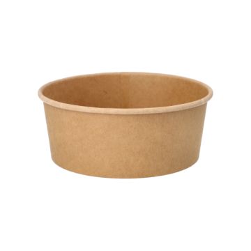 Salladsskålar, Papper "pure" rund 750 ml Ø 15 cm · 6 cm brun
