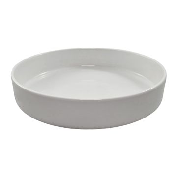 Fingerfood rund skål i porslin, 550 ml Ø 18 cm x 3,5 cm vit "Ano"