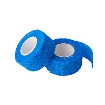Pflaster / Bandagen selbsthaftend 5 m x 2,5 cm blå