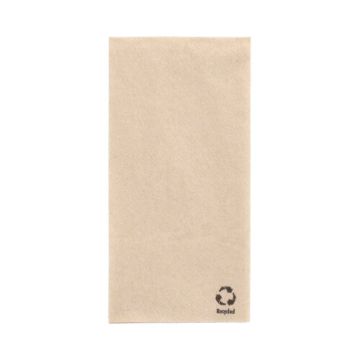 Servett 1-lagers 1/8-vikt 33 cm x 33 cm natur av återvunnet papper
