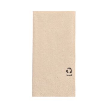 Servetter, 2-lagers 1/8-vikt 33 cm x 33 cm natur av återvunnet papper