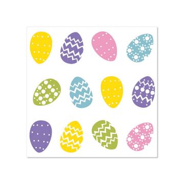 Servetter, 3-lagers 1/4-vikt 25 cm x 25 cm "Coloured Eggs"