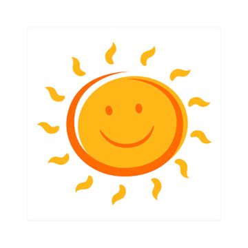 Servett, 3-lags 1/4-vikt 25 cm x 25 cm "Here comes the Sun"