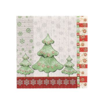 Servetter, 3-lagers 1/4-vikt 25 cm x 25 cm "Winter Harmony"