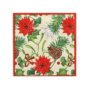 Servetter, 3-lagers 1/4-vikt 25 cm x 25 cm "Winterly"