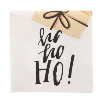 Servetter, 3-lagers 1/4-vikt 33 cm x 33 cm "Christmas Cartoon"