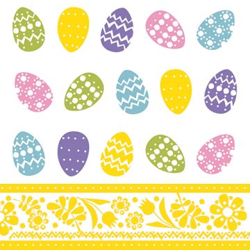 Servetter, 3-lagers 1/4-vikt 33 cm x 33 cm "Coloured Eggs"