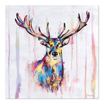 Servetter, 3-lagers 1/4-vikt 33 cm x 33 cm "Colourful Deer"