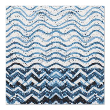 Servetter, 3-lagers 1/4-vikt 33 cm x 33 cm "Crazy Waves"