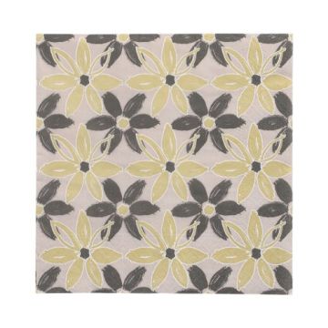 Servetter, 3-lagers 1/4-vikt 33 cm x 33 cm "Dark Flowers"