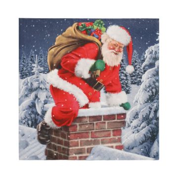 Servetter, 3-lagers 1/4-vikt 33 cm x 33 cm "Down the Chimney"