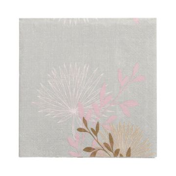Servetter, 3-lagers 1/4-vikt 33 cm x 33 cm "Flora"