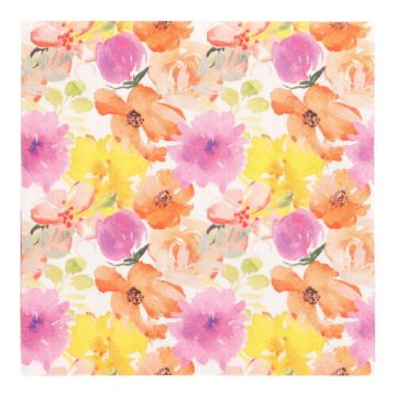 Servetter, 3-lagers 1/4-vikt 33 cm x 33 cm "Flowers Splendor"