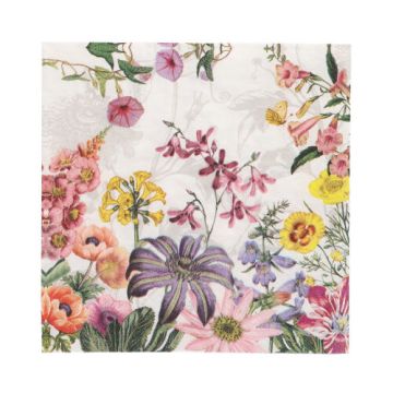 Servetter, 3-lagers 1/4-vikt 33 cm x 33 cm "Jardin"