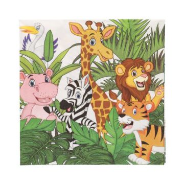 Servetter, 3-lagers 1/4-vikt 33 cm x 33 cm "Jungle"