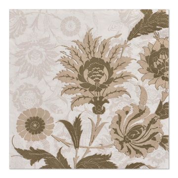 Servetter, 3-lagers 1/4-vikt 33 cm x 33 cm "Natural Flowers"