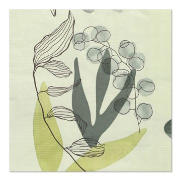Servetter, 3-lagers 1/4-vikt 33 cm x 33 cm "Nature"
