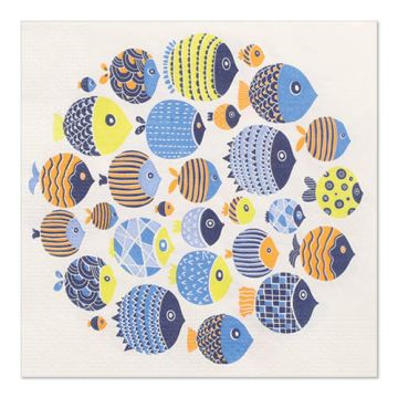 Servetter, 3-lagers 1/4-vikt 33 cm x 33 cm "Nemo"